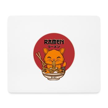 Ramen Cat - Mouse Pad (horizontal) - white - Front