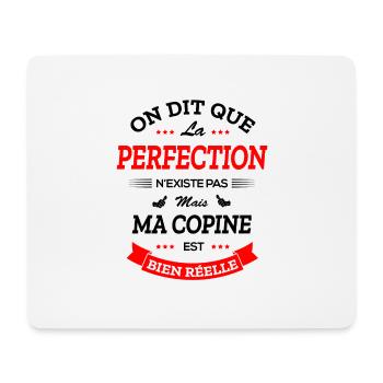 COPINE PARFAITE - Tapis de souris (format paysage) - blanc - Devant