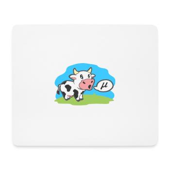 Symboles mathématiques Vache Va Mu Drôle Animal Idée cadeau - Tapis de souris (format paysage) - blanc - Devant