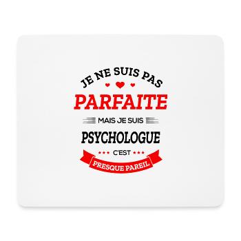 PSYCHOLOGUE PARFAITE - Tapis de souris (format paysage) - blanc - Devant