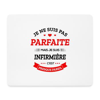 INFIRMIÈRE PARFAITE - Tapis de souris (format paysage) - blanc - Devant