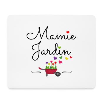 Mamie jardin Idée cadeau original - Tapis de souris (format paysage) - blanc - Devant
