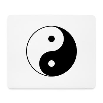 Yin yang - Mousepad (Querformat) - Weiß - Vorne
