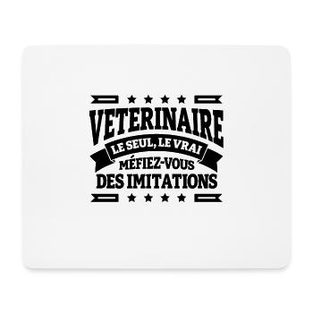 VÉTÉRINAIRE LE SEUL LE VRAI - Tapis de souris (format paysage) - blanc - Devant