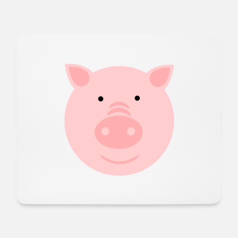 Peter das Schwein - Mousepad (Querformat) - Weiß