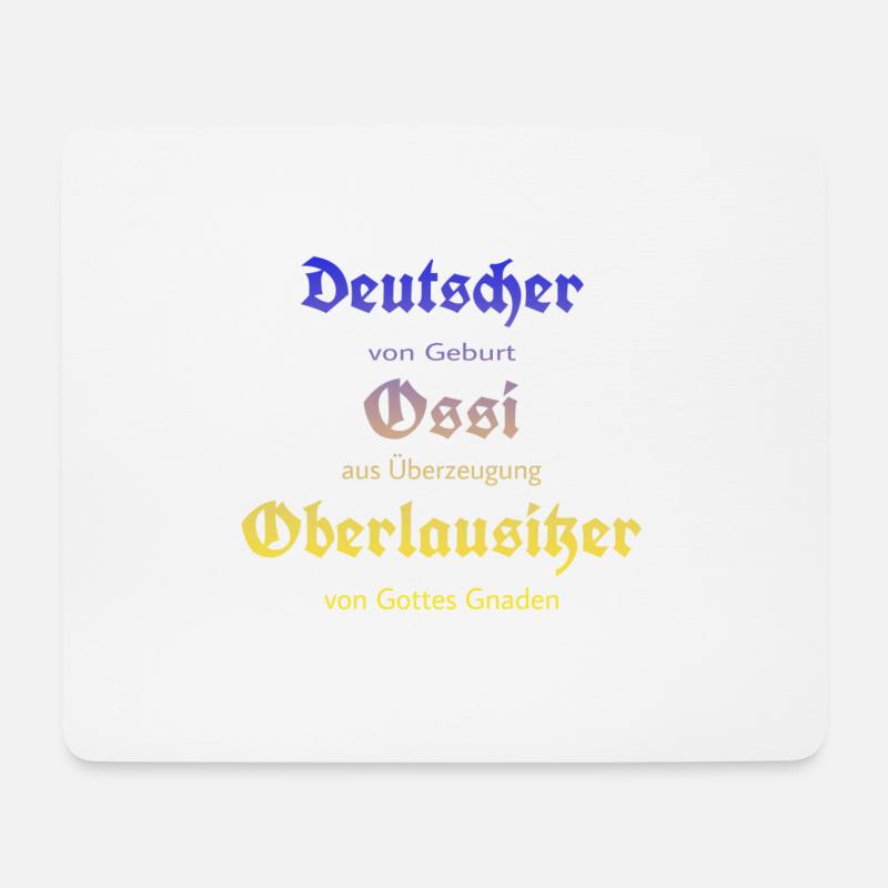 Oberlausitzer - Mousepad (Querformat) - Weiß