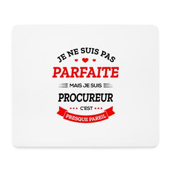 PROCUREUR PARFAITE - Tapis de souris (format paysage) - blanc - Devant
