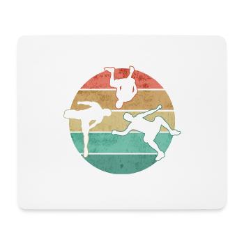 Parkour Freerunner Traceur Le Parcourshirt - Tapis de souris (format paysage) - blanc - Devant