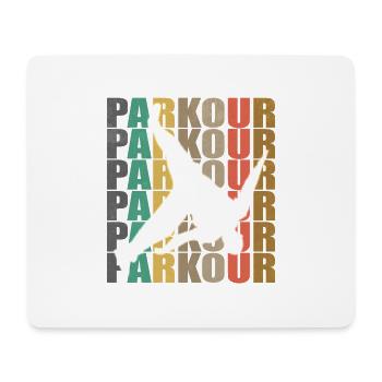 Parkour Freerunner Traceur Le Parcourshirt - Tapis de souris (format paysage) - blanc - Devant