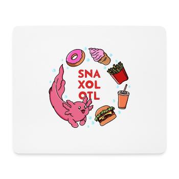 Axolotl Snaxolotl Fast Food - Mouse Pad (horizontal) - white - Front