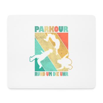 Parkour Freerunner Traceur Le Parcour parkourshirt - Mousepad (Querformat) - Weiß - Vorne