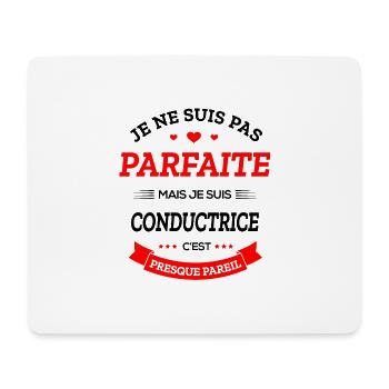 CONDUCTRICE PARFAITE - Tapis de souris (format paysage) - blanc - Devant