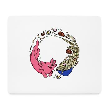 Ramen Axolotl - Mouse Pad (horizontal) - white - Front