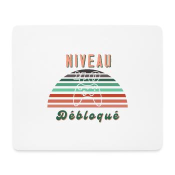 Niveau 40 Ans Débloqué 40e anniversaire - Tapis de souris (format paysage) - blanc - Devant