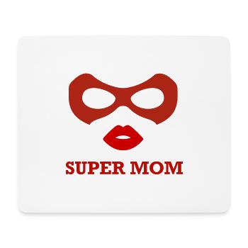 Super Mama, Mama des Jahres - Mousepad (Querformat) - Weiß - Vorne
