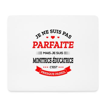 MONITRICE-ÉDUCATRICE PARFAITE - Tapis de souris (format paysage) - blanc - Devant