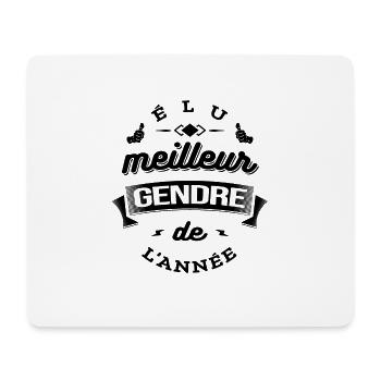 ÉLU MEILLEUR GENDRE DE L'ANNÉE - Tapis de souris (format paysage) - blanc - Devant