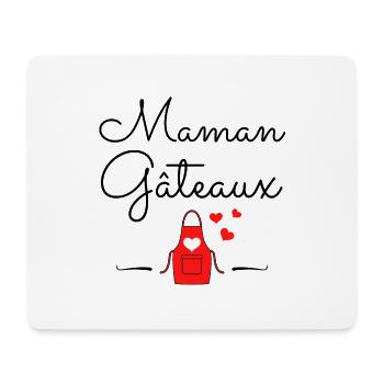 Maman gâteaux Idée cadeau original - Tapis de souris (format paysage) - blanc - Devant