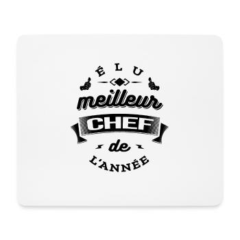 ÉLU MEILLEUR CHEF DE L'ANNÉE - Tapis de souris (format paysage) - blanc - Devant