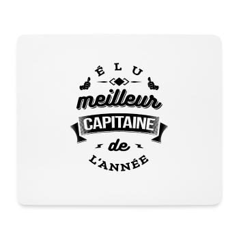 ÉLU MEILLEUR CAPITAINE DE L'ANNÉE - Tapis de souris (format paysage) - blanc - Devant