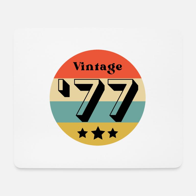 Jahrgang 1977 - Mousepad (Querformat) - Weiß