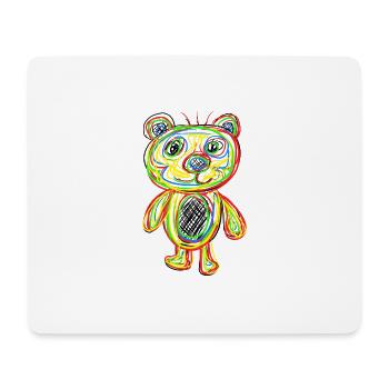 Ours en peluche - Tapis de souris (format paysage) - blanc - Devant