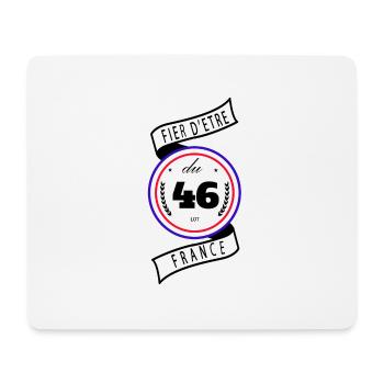 Fier D'être Du 46 Lot France - Tapis de souris (format paysage) - blanc - Devant