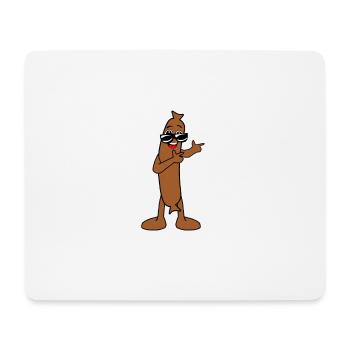 Cool sausage with sunglasses gift - Mouse Pad (horizontal) - white - Front