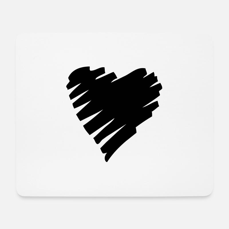 Heartbroken - Mousepad (Querformat) - Weiß