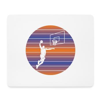Basketball Basketball Retro Basketball Lovers - Mouse Pad (horizontal) - white - Front