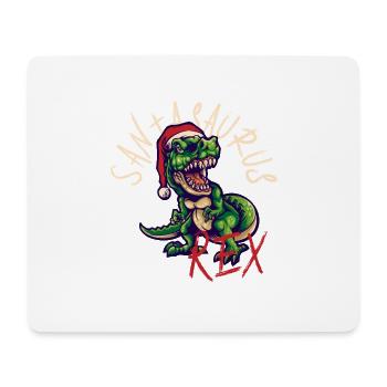 Santasaurus - Mousepad (Querformat) - Weiß - Vorne