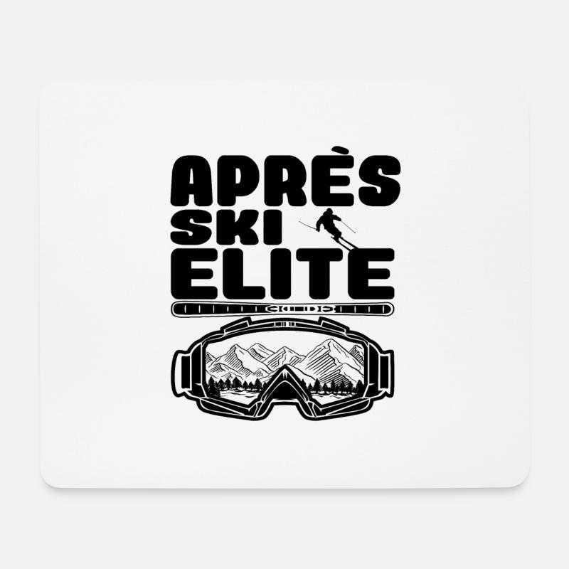 Apres Ski Elite - Mousepad (Querformat) - Weiß