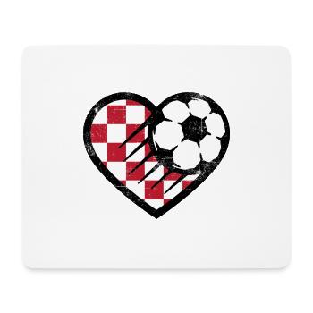 Kroatien Fussball - Mousepad (Querformat) - Weiß - Vorne