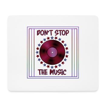 dont stop the music tons violet bordeau - Tapis de souris (format paysage) - blanc - Devant
