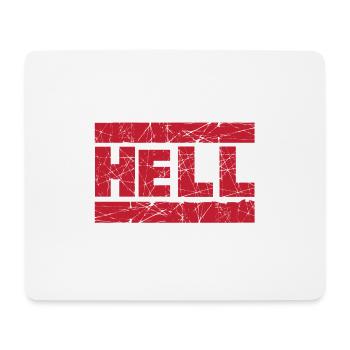 Hell Red Tintenstempel - Mousepad (Querformat) - Weiß - Vorne