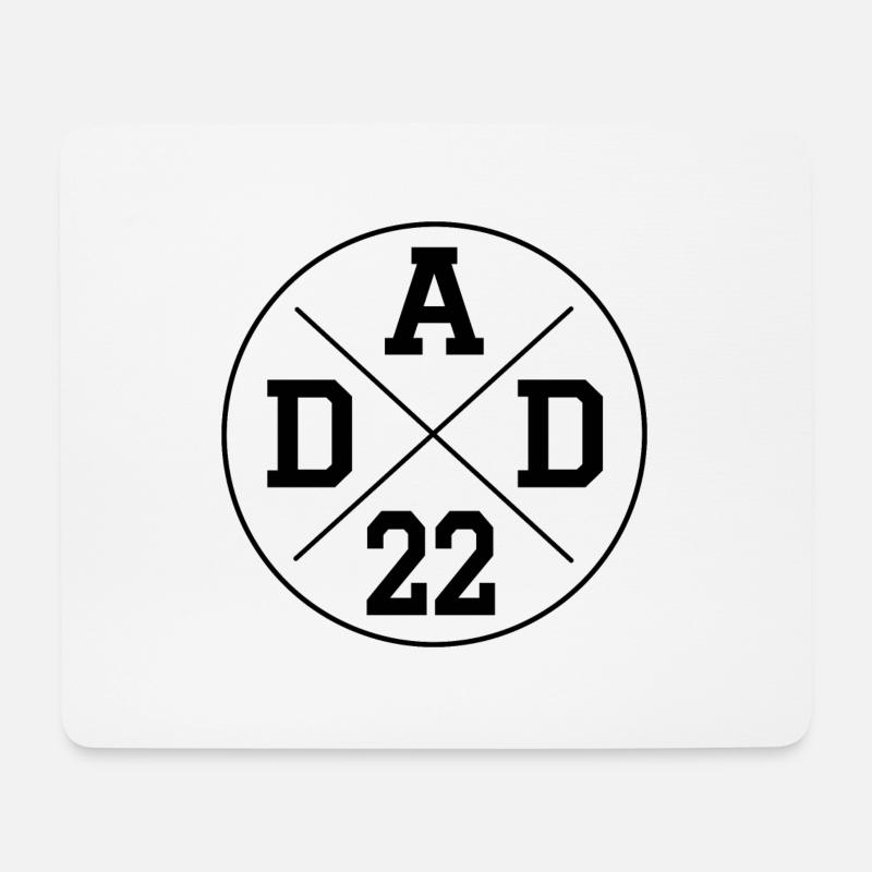 DAD 22 VATER PAPA 2022 VATERTAGS GESCHENK MÄNNER - Mousepad (Querformat) - Weiß