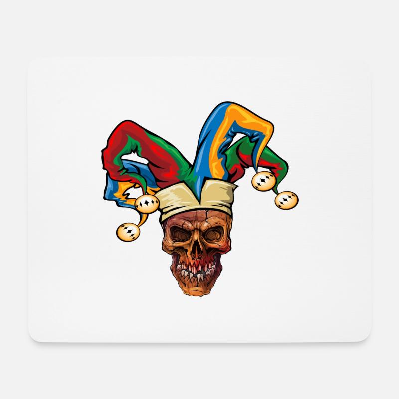 Skull Fasnet Fastnacht Fasching Karneval - Mousepad (Querformat) - Weiß