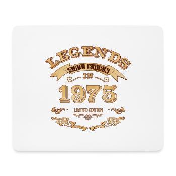 Legends are born in 1975 - Mouse Pad (horizontal) - white - Front