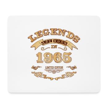 Legends are born in 1965 - Mouse Pad (horizontal) - white - Front