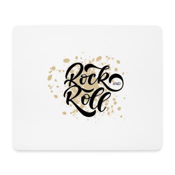 Rock and roll - Mouse Pad (horizontal) - white - Front