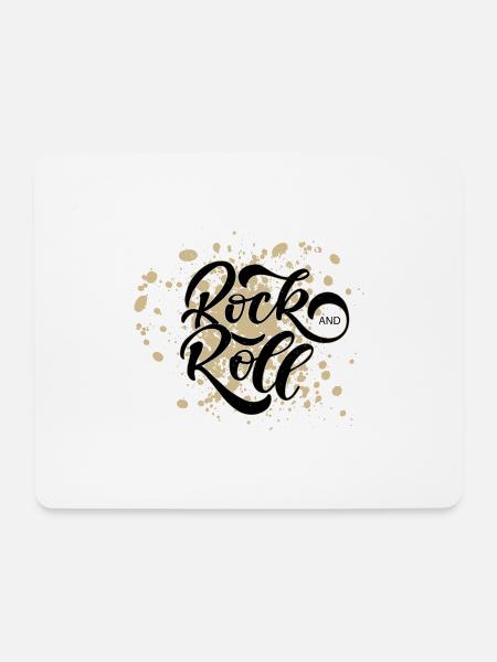 Rock 'n' Roll - Mousepad (Querformat) - Weiß