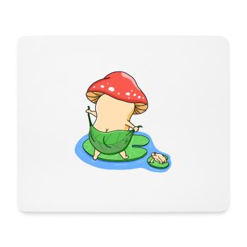 Bath Mushroom - Mouse Pad (horizontal) - white - Front