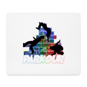Parkour Freerunner Traceur Le Parcourshirt - Tapis de souris (format paysage) - blanc - Devant