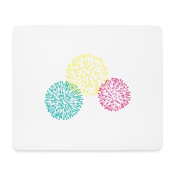 Feu d'artifice - Tapis de souris (format paysage) - blanc - Devant