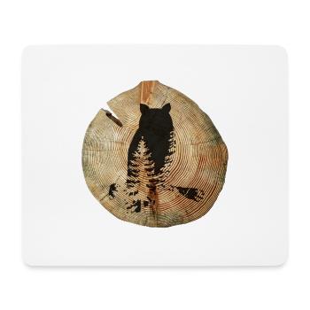 Tree Disc Owl - Mouse Pad (horizontal) - white - Front