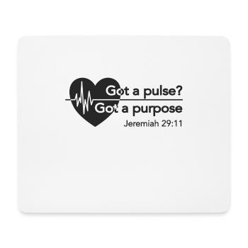 Christian Design Heartbeat Got a Pulse, Got a - Mouse Pad (horizontal) - white - Front