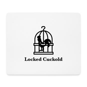 Locked Cuckold - Mousepad (Querformat) - Weiß - Vorne