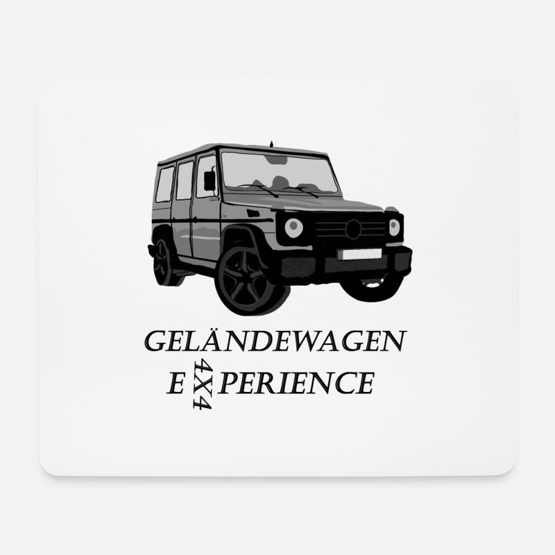 Off-Road Adventure - Mousepad (Querformat) - Weiß