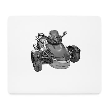 Spyder schwarz - Mousepad (Querformat) - Weiß - Vorne