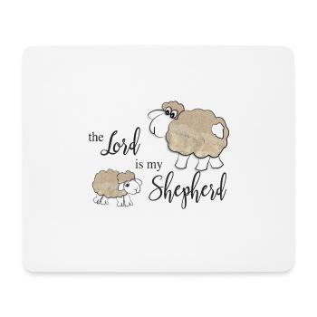 Christliches Design Der Herr ist mein Hirte - Mousepad (Querformat) - Weiß - Vorne